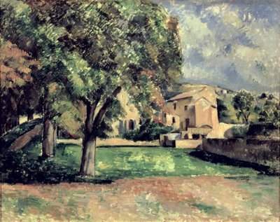 Bäume in einem Park, Jas de Bouffan, 1885-87 von Paul Cézanne